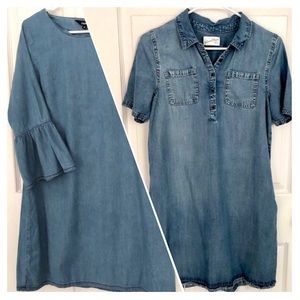 2 Jean Dresses BUNDLE